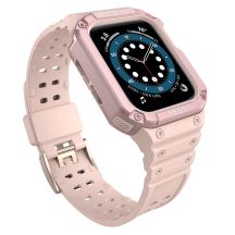 Schutzarmband für Apple Watch 42/44/45 mm Panzergehäuse-Armband - Rosa