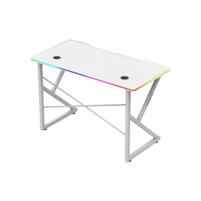 3. Huzaro Hero 1.7 RGB Weißer Gaming-Schreibtisch