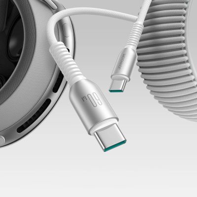 9. Joyroom S-A51 Cutting-Edge Series 60W USB-C - USB-C Kabel 1,2m - hellgrau