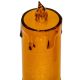 13. Dekorative Kerze, 12,5 cm, bernsteinfarben, warmweiß, 1 LED