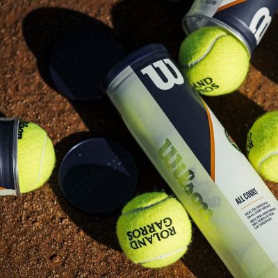 5. Wilson All Court Tennisbälle Roland Garros 3 Stück ITF
