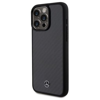 2. Mercedes Carbon Fiber Dynamic Hülle für iPhone 15 Pro Max – Schwarz