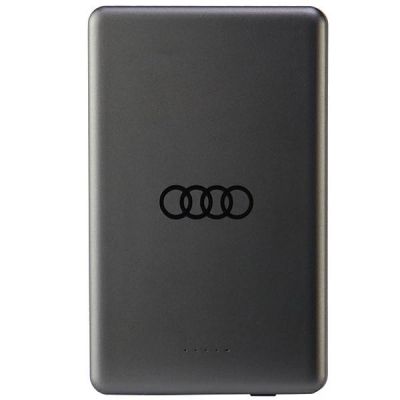 3. Audi Big Logo MagSafe Induktions-Powerbank 15W 5000mAh - Grau