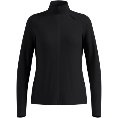 Odlo ESSENTIAL WARM FULL ZIP Midlayer Damen-Sweatshirt mit durchgehendem Reißverschluss, schwarz, Größe L