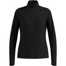 Odlo ESSENTIAL WARM FULL ZIP Midlayer Damen-Sweatshirt mit durchgehendem Reißverschluss, schwarz, Größe L