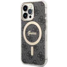 Guess GUHMP13LH4STK iPhone 13 Pro / 13 6.1" schwarz/schwarz Hardcase 4G MagSafe