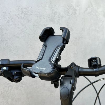 11. Wozinsky starker Handyhalter für Fahrrad-, Motorrad-, Rollerlenker, schwarz (WBHBK6)