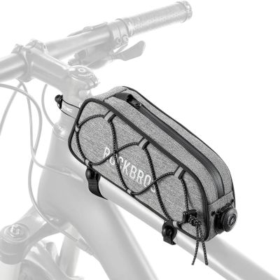 Rockbros 30120045003 ROAD TO SKY Fahrradtasche für das Oberrohr, wasserdicht, 0,7 l – grau