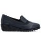 4. Damen-Keilschuhe aus Leder, marineblau, Rieker L5356-14