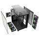 7. RAMPAGE PC-Gehäuse aus gehärtetem Glas SEALITE 7X ARGB-PWM-Lüfter BLACK