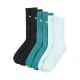 Puma Crew Socken, 3 Paar, Schwarz, Seegrün, Blau, 880355 41