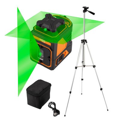 30 m Flachlaser, 5 Linien, Tasche + 1,5 m Stativ