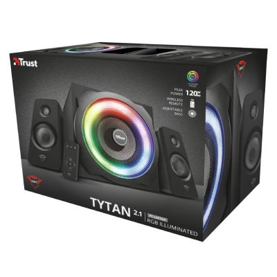 7. TRUST GXT 629 Tytan 2.1 RGB Schwarzes Lautsprecherset