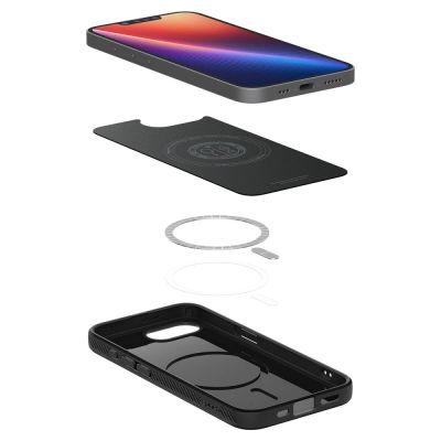 9. Spigen Liquid Air Mag MagSafe Hülle für iPhone 16e / 17e – Mattschwarz