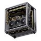 11. Jonsbo X400 PC-Gehäuse, Midi-Tower, ATX, gehärtetes Glas – grau
