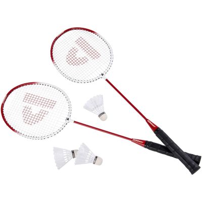 6. DONNAY 6-IN-1 ROT BADMINTON-SET IM KOFFER