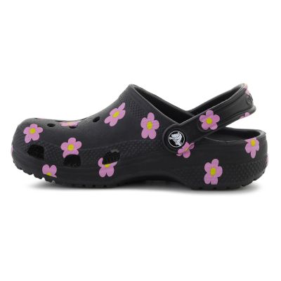 6. CROCS CLASSIC FLOWER CLOG K SCHWARZ 212670-001