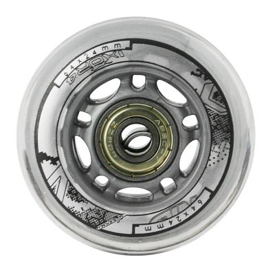 11. PU 64x24 82A TRANSPARENT (4 Stück) + ABEC-7 (8 Stück) NILS EXTREME SET