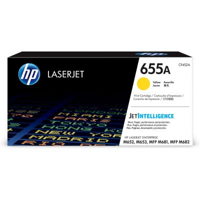 3. Original HP 655A LaserJet-Tonerkartusche mit gelbem Toner