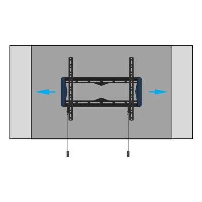 7. B-Tech Elements Feste 400 Flache 165,1 cm (65") Wand Schwarz, Blau