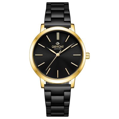 Giewont Saphirgold Schwarze Damenuhr GW2360-B4