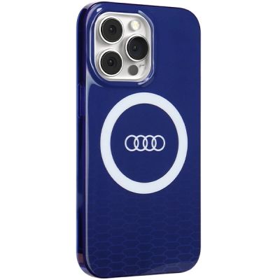 3. Audi IML Big Logo MagSafe Hülle für iPhone 13 Pro / 13 - blau