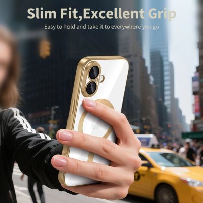 4. Tech-Protect MagFlex MagSafe Case für iPhone 17 - Transparent Gold