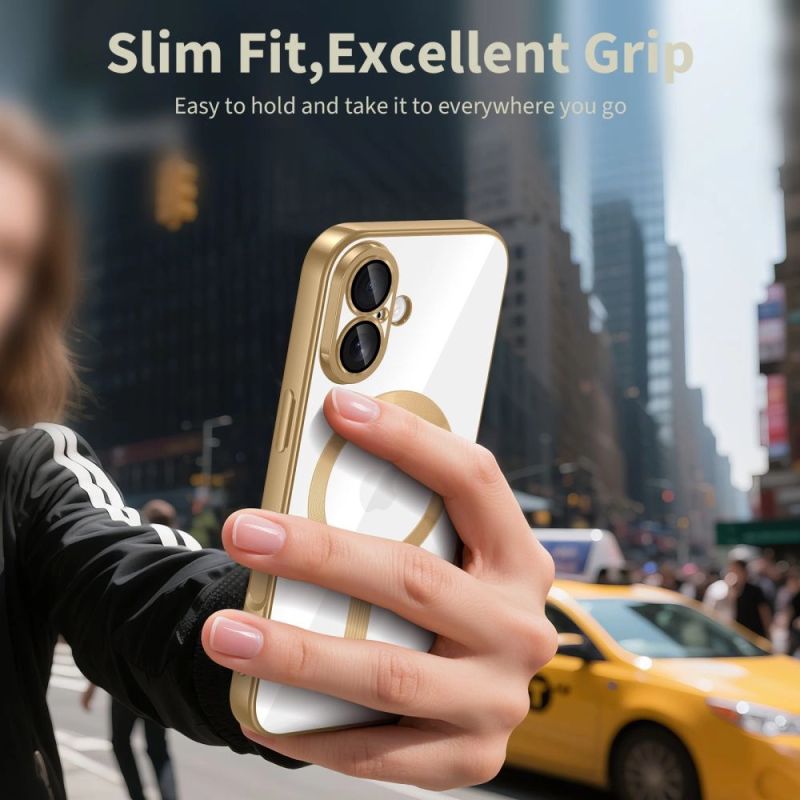 4. Tech-Protect MagFlex MagSafe Case für iPhone 17 - Transparent Gold