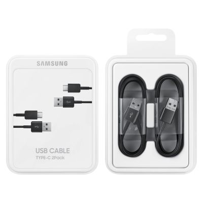 5. Samsung USB-C-Kabel 480 Mbit/s 5 A 1,5 m (EP-DG930MBEGWW) – Schwarz (2er-Set)
