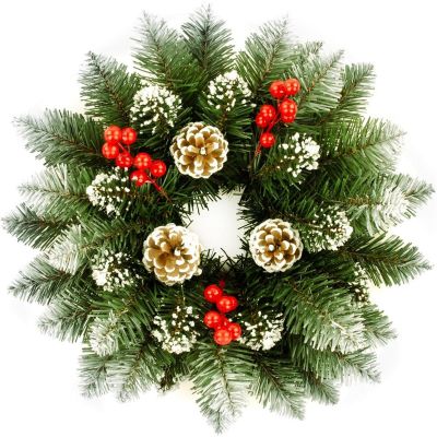 3. GROSSER DIAMANT-KRANZ MIT EBERESCHE UND ZAPFEN SASKA GARDEN