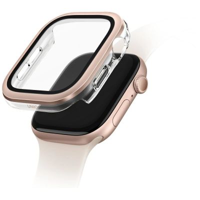 Uniq Voute Panzerglas-Gehäuse für Apple Watch 10 46 mm – Roségold