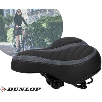 5. City-Touring-Fahrradsattel mit Federn 20x25cm Dunlop