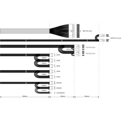 3. Akyga AK-B1-700 Netzteil (700 W; passiv; 120 mm)