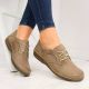 6. Helios W 715 bequeme Lederschuhe, beige 