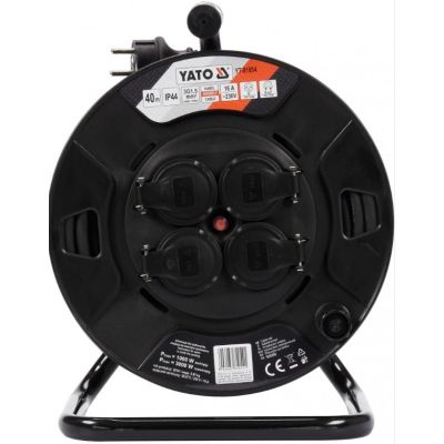 4. YATO KABELTROMMEL-VERLÄNGERUNG 40 m 3 x 1,5mm2 IP44 81054
