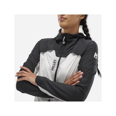 4. MILLET Intense Windbreaker Jacke W Damenjacke Weiß Schwarz