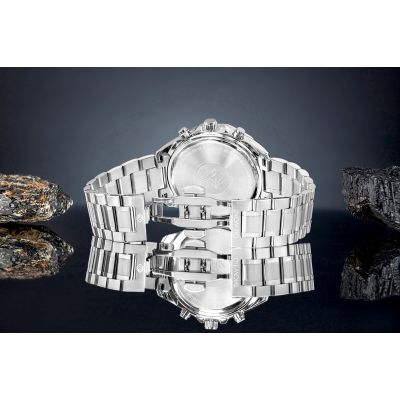 6. Giewont Chronograph Saphir Silber Blau Herrenuhr GW7290-B3