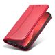 8. Magnet Fancy Case Hülle für iPhone 14 Pro Max Flip Cover Wallet Ständer rot