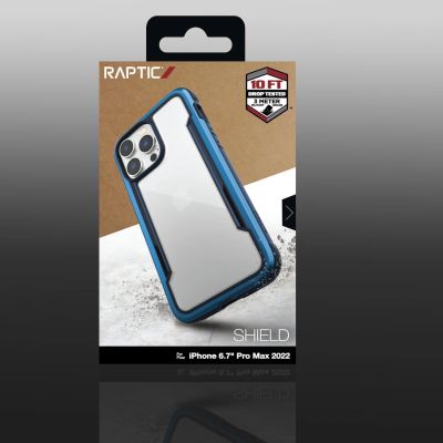 6. Raptic X-Doria Shield Case iPhone 14 Pro Max gepanzerte Hülle blau