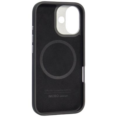 7. Audi R8 Echtleder MagSafe Hülle für iPhone 17 - Schwarz und Rot