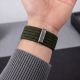 6. Tech-Protect Nylon-Sportarmband für Apple Watch 44 / 45 / 46 / 49 mm – Dunkelgrün
