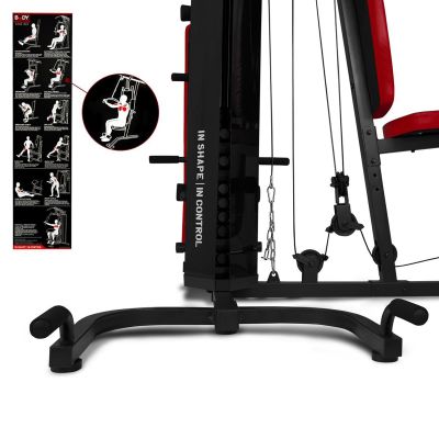 16. Multigym PRO BMG 4700 Bank mit Gewichtsstapel 66kg