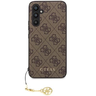 3. Guess GUHCS23FEGF4GBR S23 FE S711 braun/braunes Hardcase 4G Charms Collection