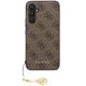 3. Guess GUHCS23FEGF4GBR S23 FE S711 braun/braunes Hardcase 4G Charms Collection