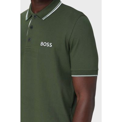 5. Boss Paddy Pro Open Grünes Poloshirt M 50469102-355