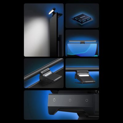 14. Baseus i-wok2 LED-Lampe für Desktop-Bildschirmbeleuchtung schwarz (DGIW000101)