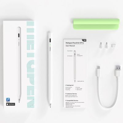 8. Metapen Pencil Air8 Pro für iPad – Weiß
