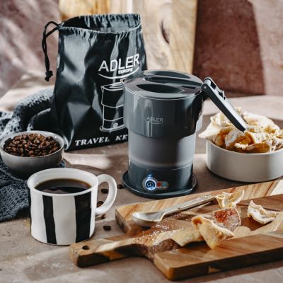 9. ADLER AD Silikon-Wasserkocher 1377 g grau