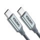 2. Choetech XCC-1002-GY USB-C – USB-C PD QC-Kabel 100 W 5 A 480 Mbit/s 1,8 m – Grau