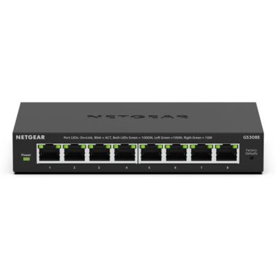 3. Netgear GS308E-400EUS 8-Port-Unmanaged-Gigabit-Switch